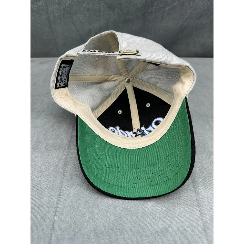 Orlando Magic Hat Cap Strap Back Script NBA Basketball Hardwood Classics Mens